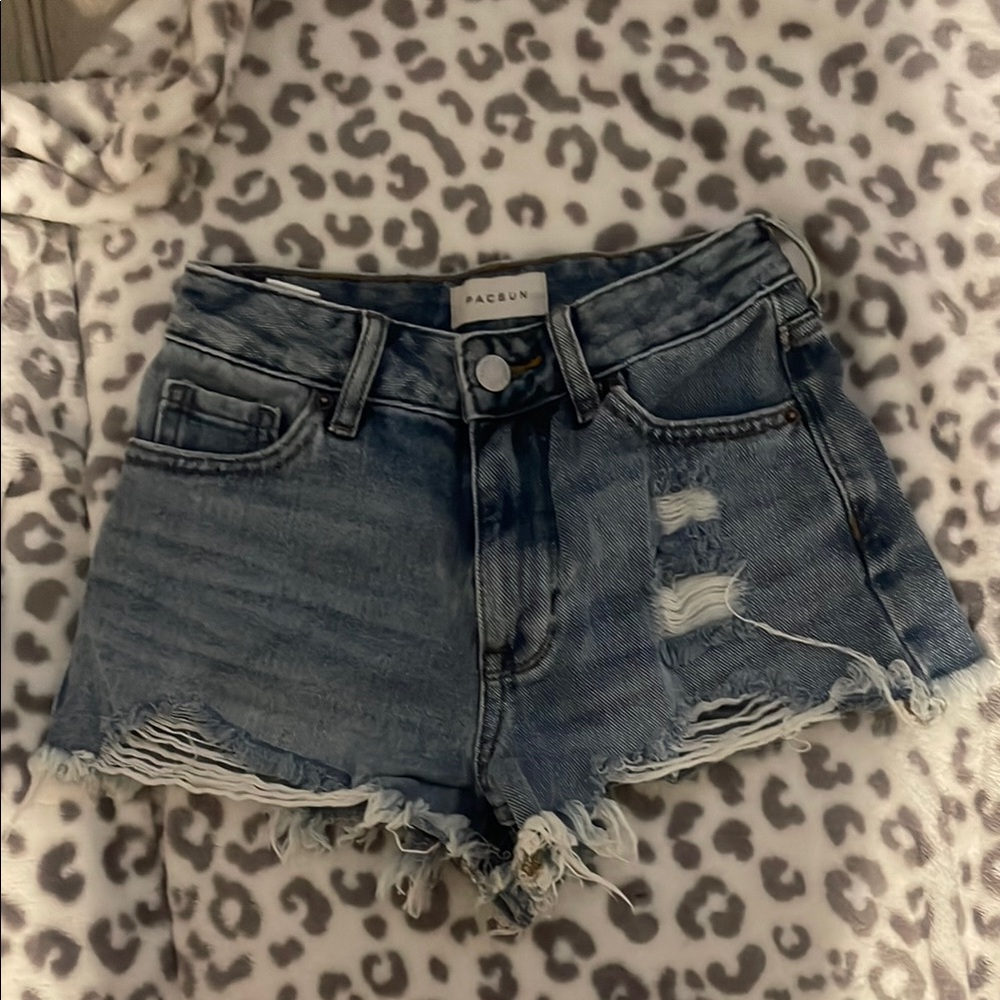 PacSun Women's Blue Denim Shorts